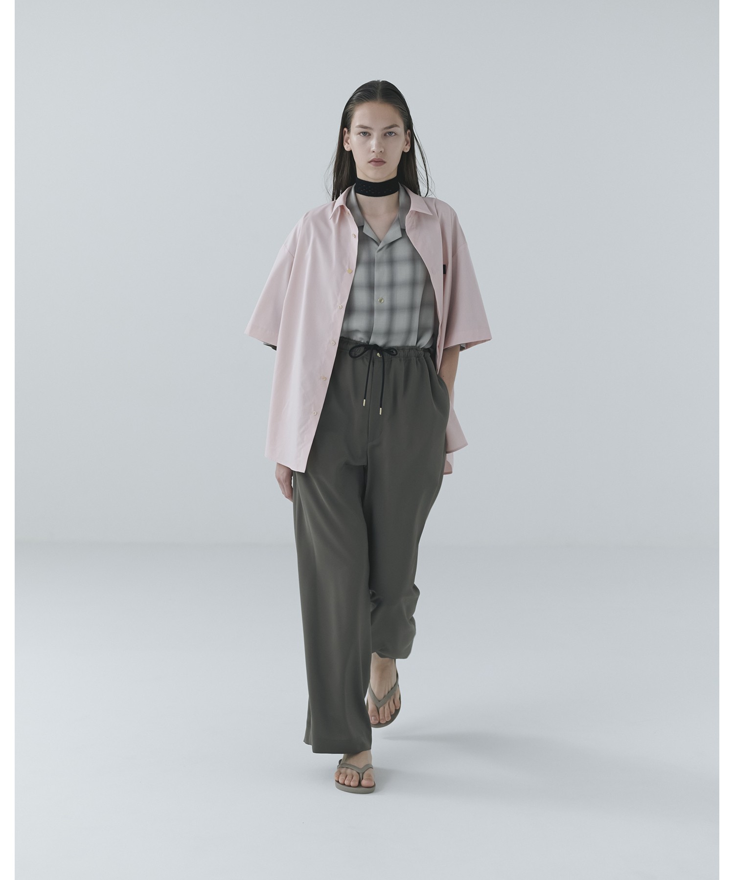 Airy Cloth Extra Wide Drawstring Pant