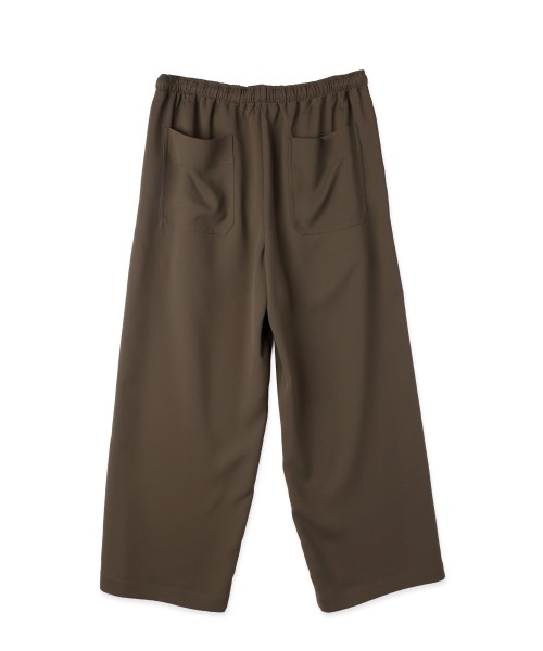 Dry Stretch Cloth Extra Wide Drawstring Pant