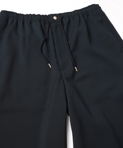 Dry Stretch Cloth Extra Wide Drawstring Pant