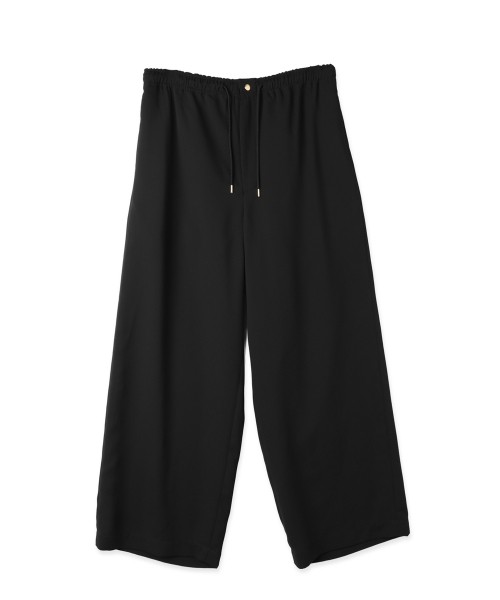 Dry Stretch Cloth Extra Wide Drawstring Pant