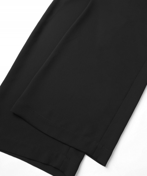 Dry Stretch Cloth Extra Wide Drawstring Pant