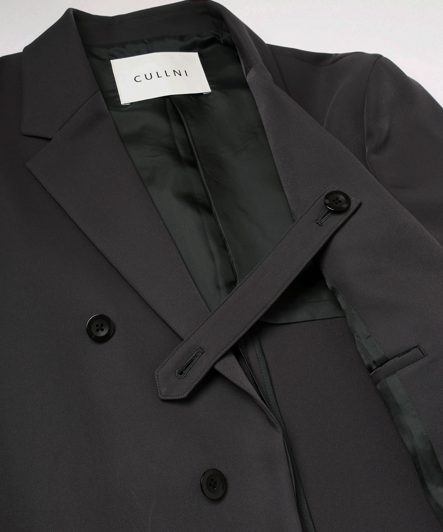 Dry Double Cloth Slant Belt Tailored Jacket