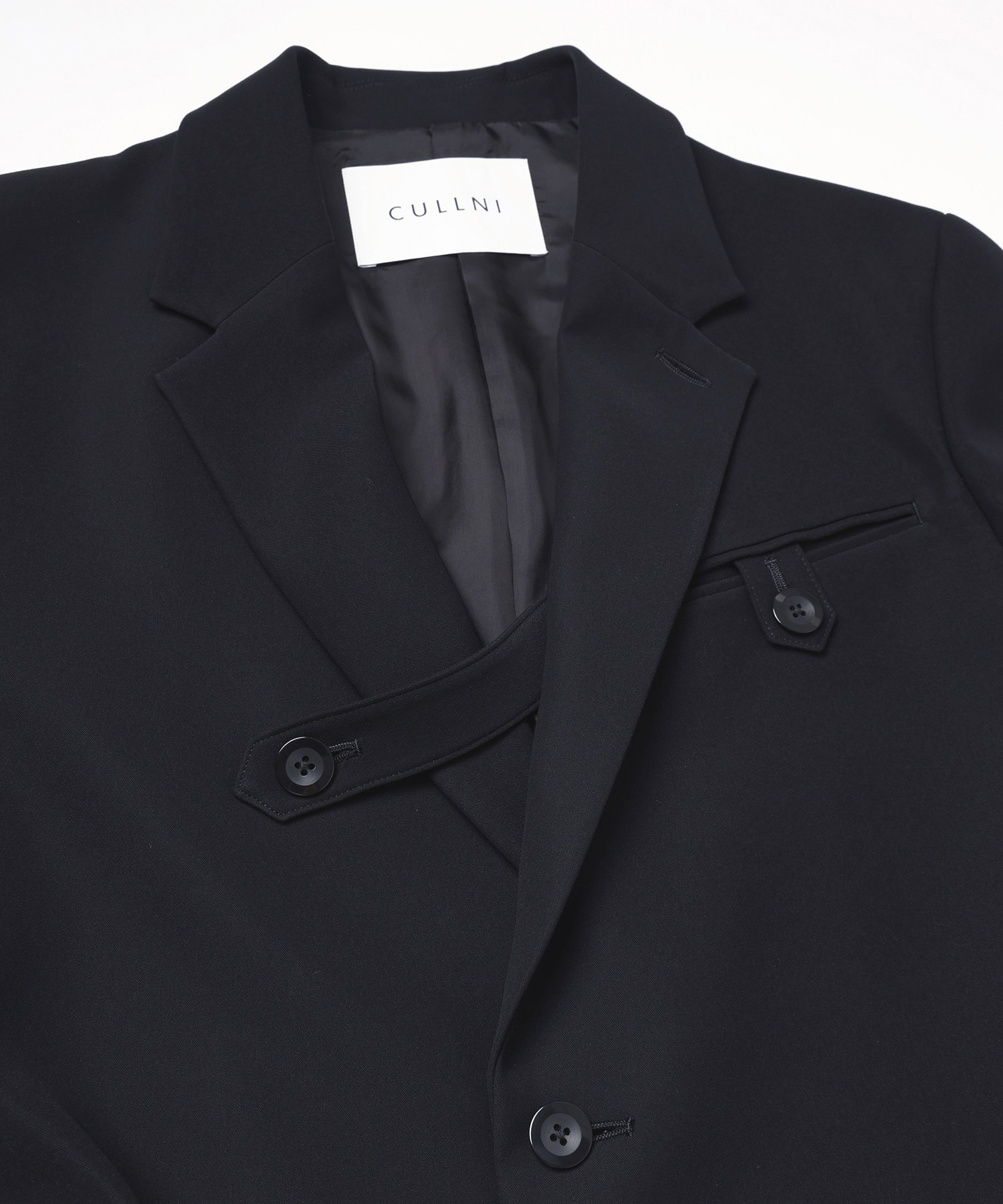 Dry Double Cloth Slant Belt Tailored Jacket