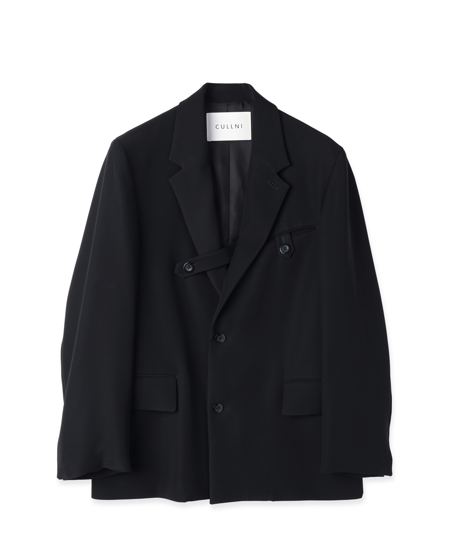 Dry Double Cloth Slant Belt Tailored Jacket