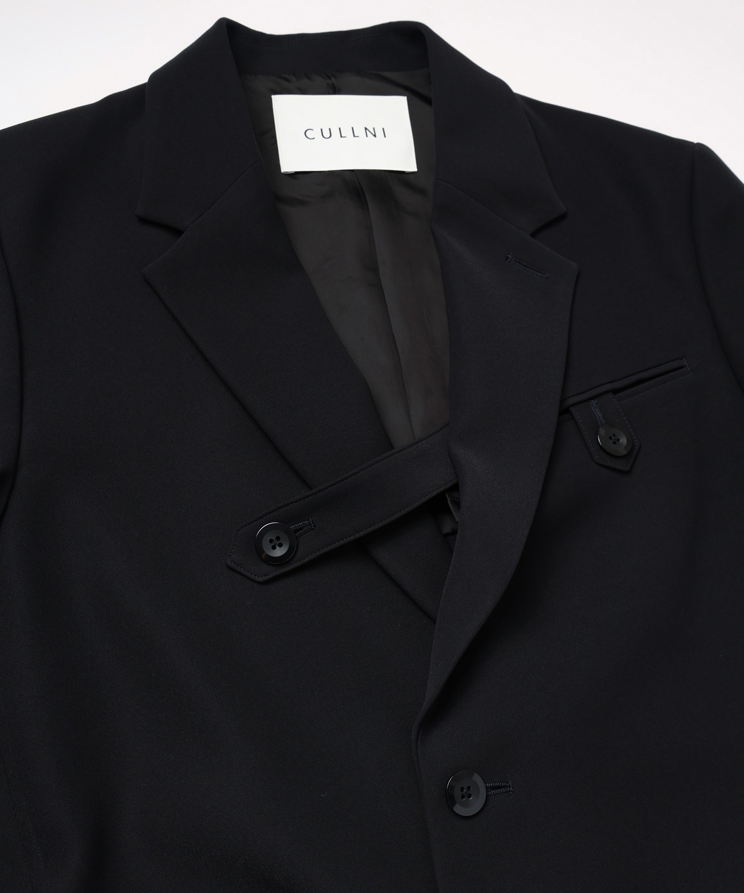 Dry Double Cloth Slant Belt Tailored Jacket