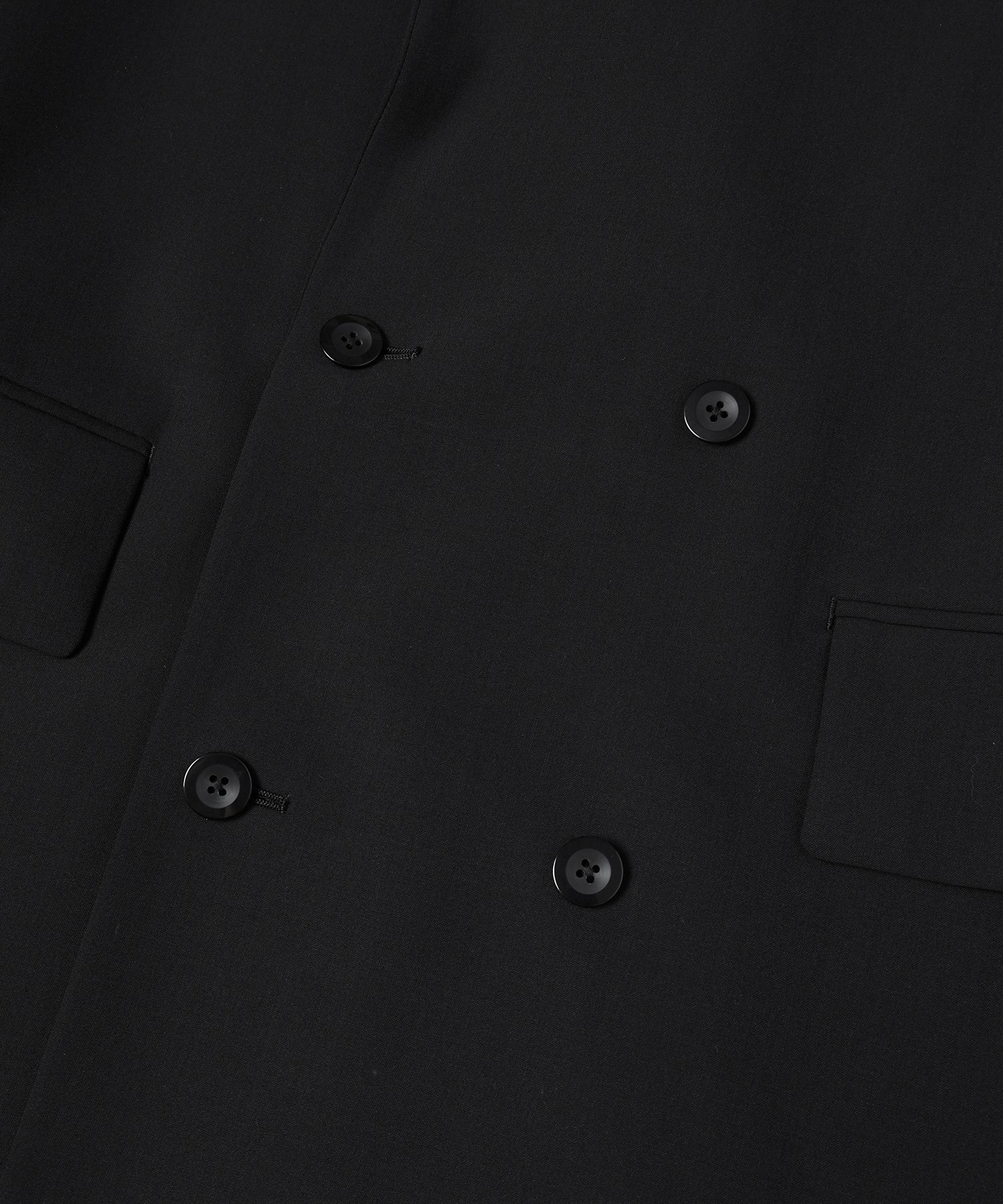 Wool Dry Stretch Cloth Button-Tab Pocket Tailored Jacket