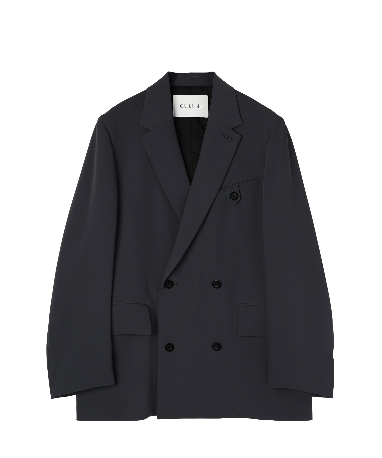 Double Cloth Button-Tab Pocket Tailored Jacket