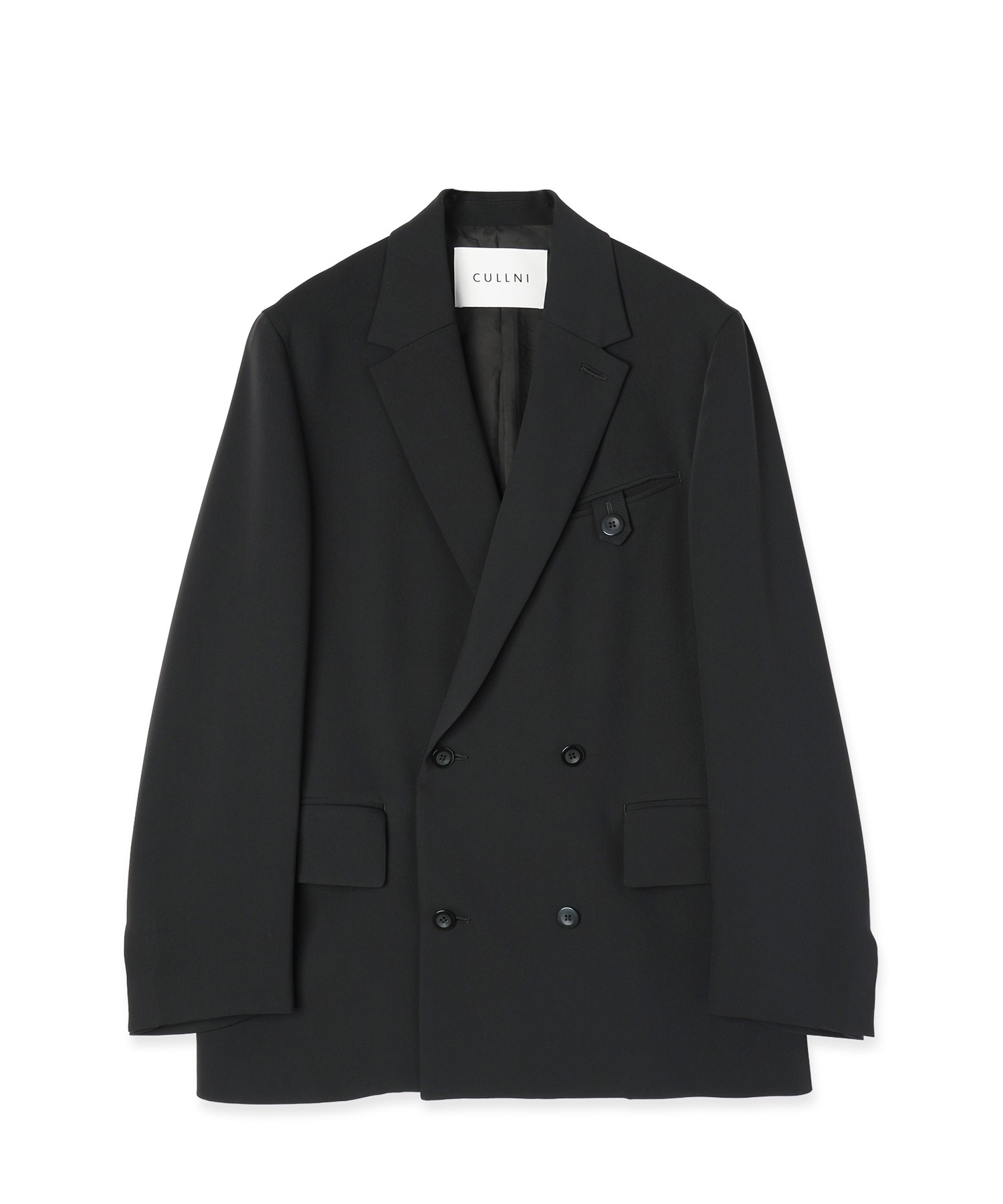 Double Cloth Button-Tab Pocket Tailored Jacket