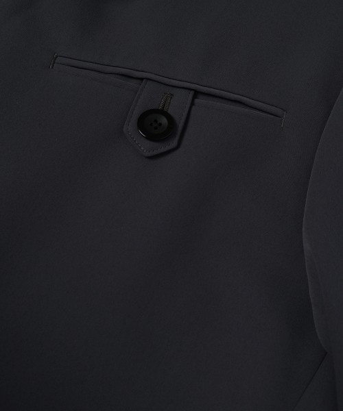 Double Cloth Button-Tab Pocket Tailored Jacket