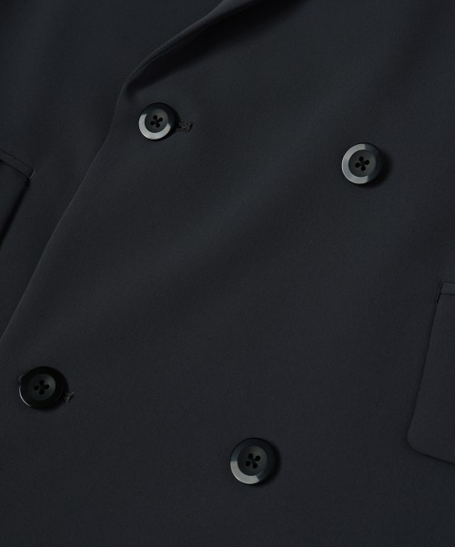 Double Cloth Button-Tab Pocket Tailored Jacket