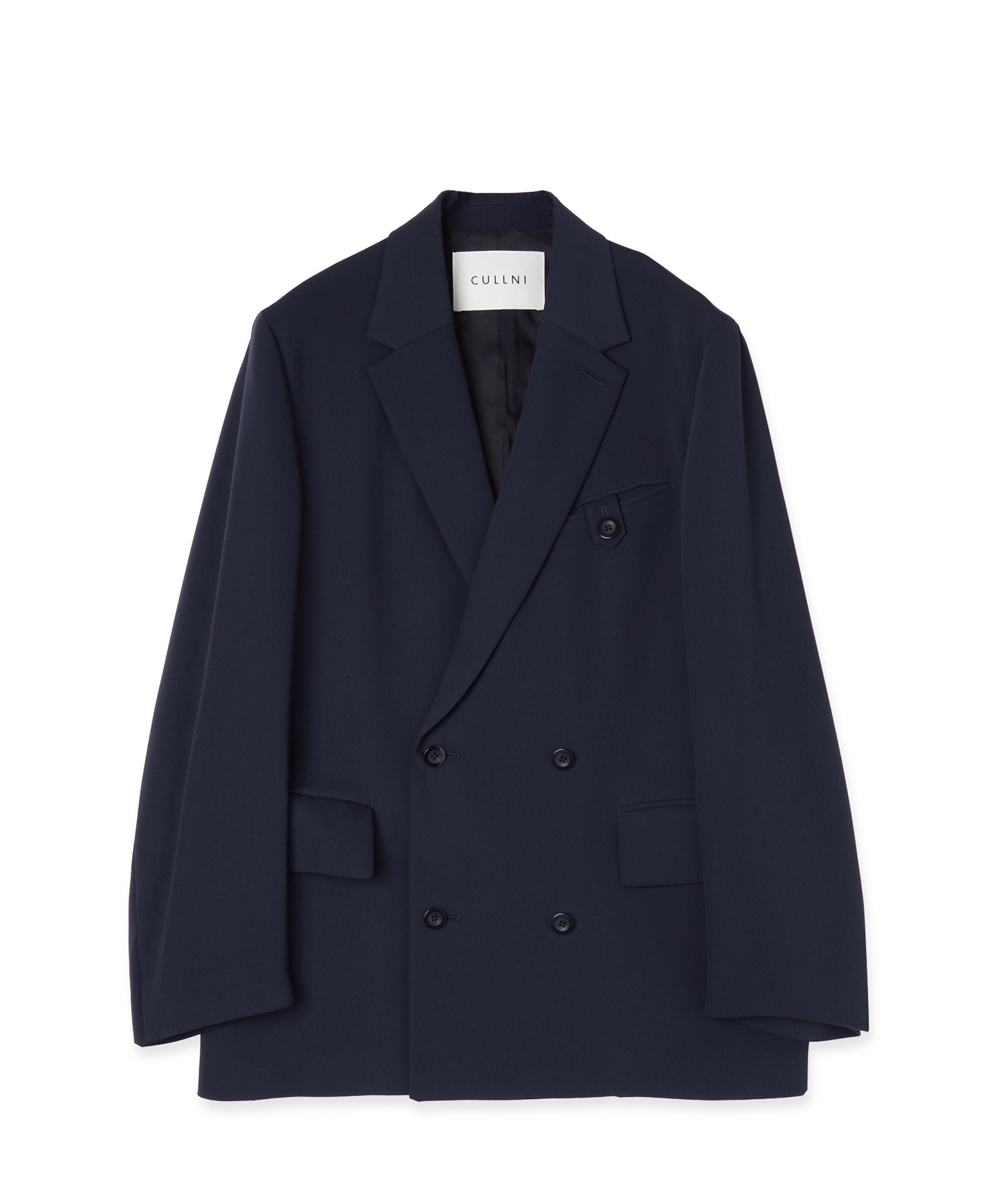 Double Cloth Button-Tab Pocket Tailored Jacket