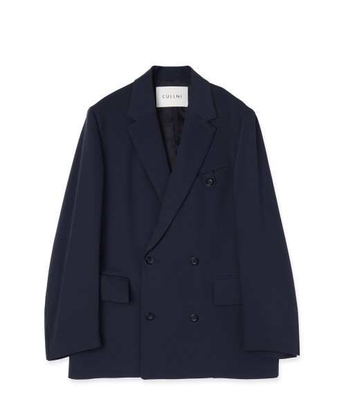 Double Cloth Button-Tab Pocket Tailored Jacket