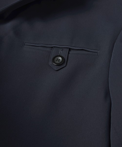 Double Cloth Button-Tab Pocket Tailored Jacket