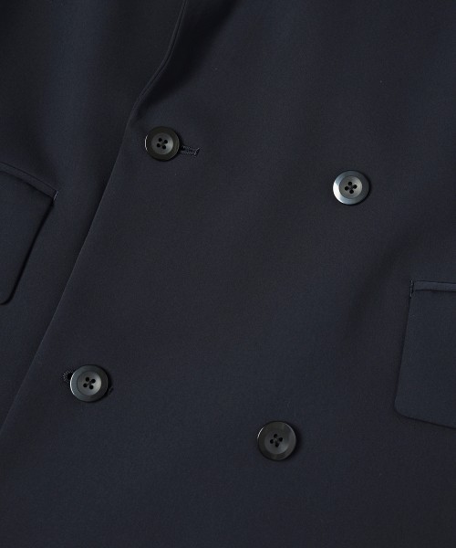 Double Cloth Button-Tab Pocket Tailored Jacket