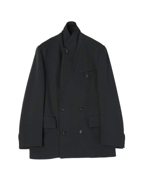 Double Cloth Button-Tab Pocket Tailored Jacket