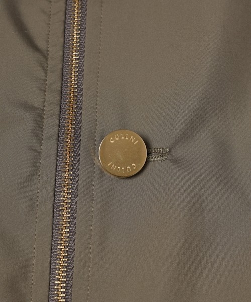 Three-Layer Taffeta Zip Up Short Coat