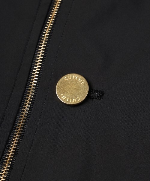 Three-Layer Taffeta Zip Up Short Coat