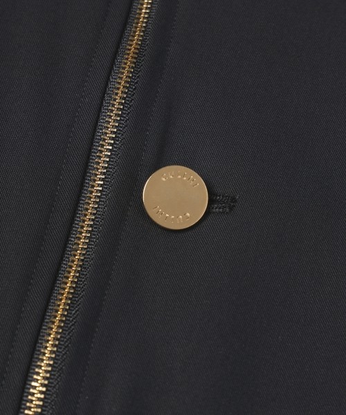 Wool Gabardine Zip Up Short Coat