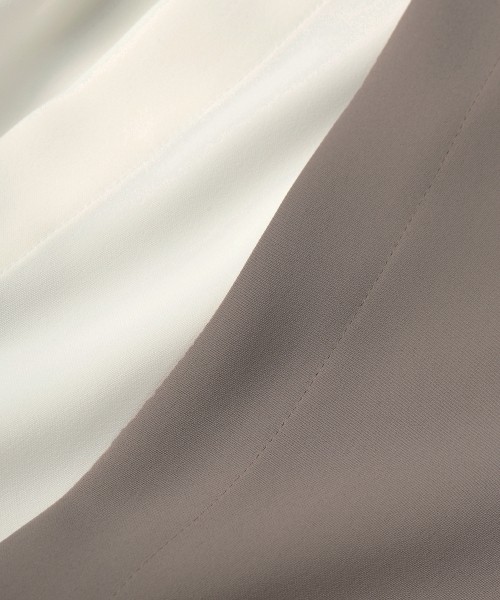 Double Cloth Layered Bi-Color Short Sleeve Shirt