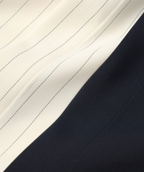 Double Cloth Layered Bi-Color Short Sleeve Shirt