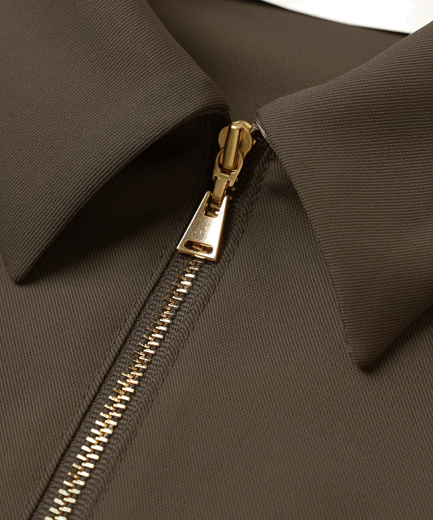 Airy Cloth Drape Drawstring Half Zip Shirt