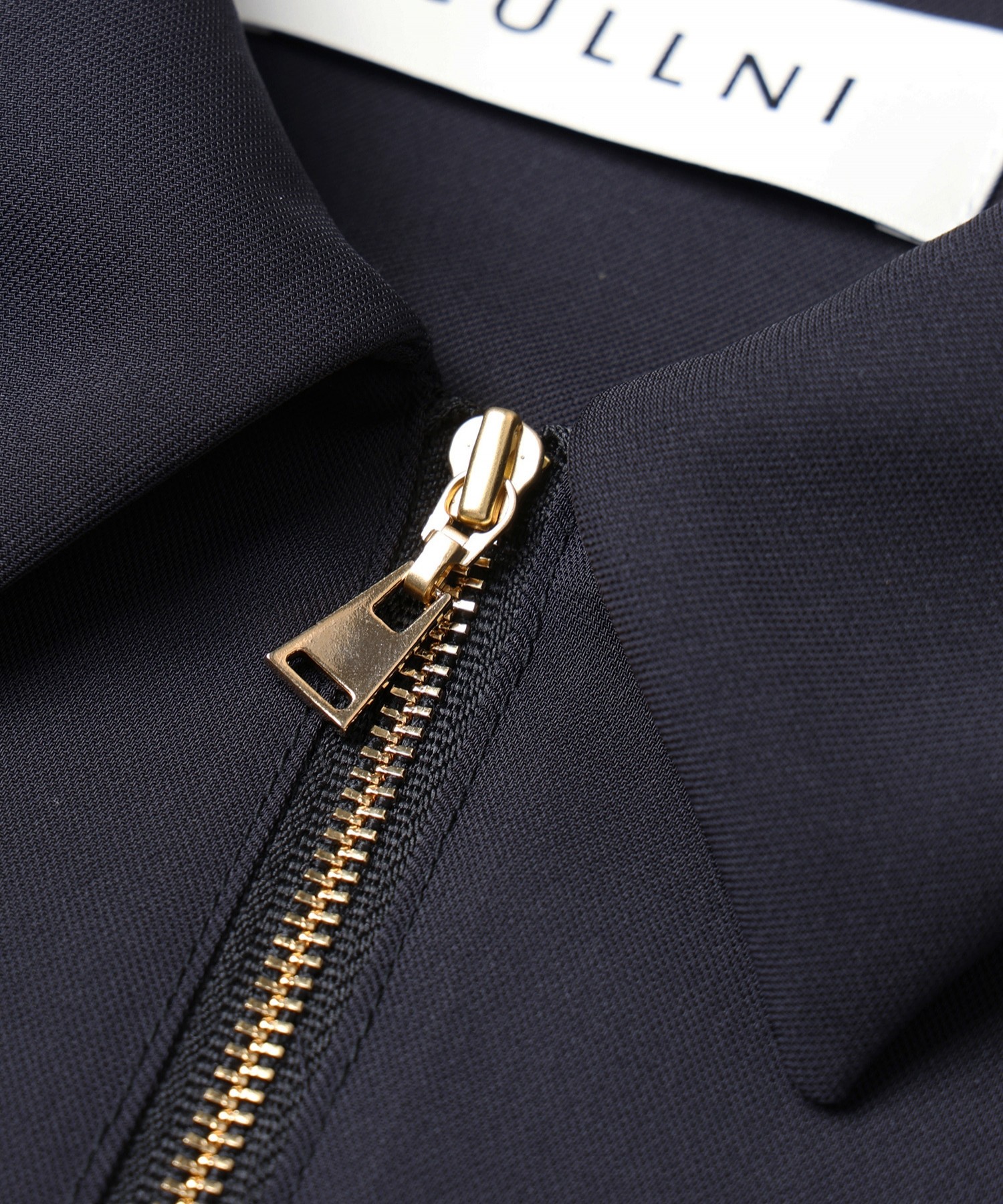 Airy Cloth Drape Drawstring Half Zip Shirt