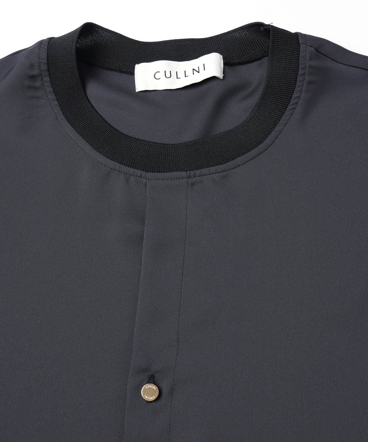 Airy Drape Cloth French Front Short Sleeve Pullover