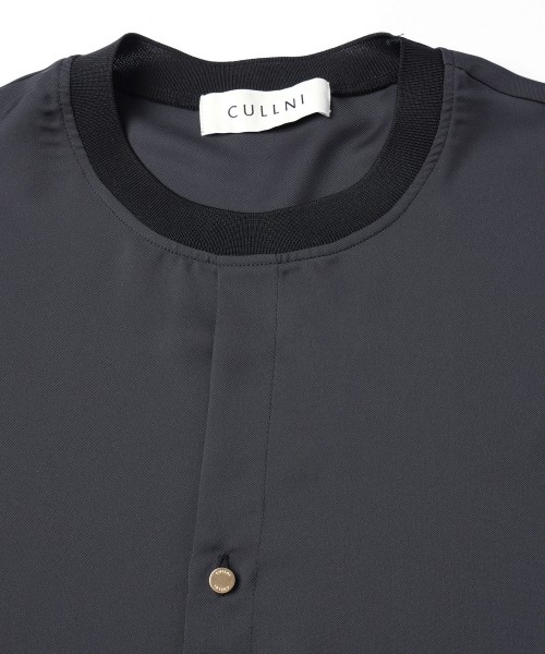 Airy Drape Cloth French Front Short Sleeve Pullover