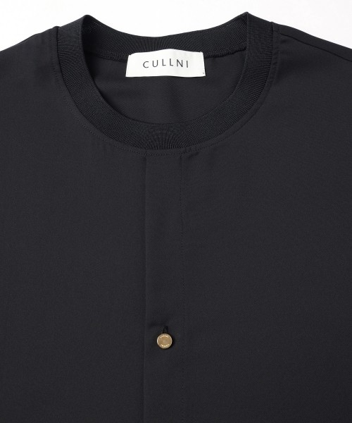 Airy Drape Cloth French Front Short Sleeve Pullover