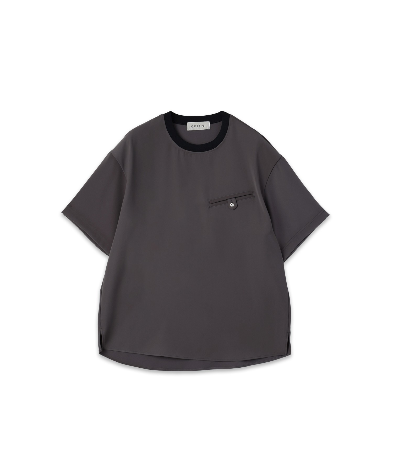 Dry Twill Button-Tab Pocket Short Sleeve Pullover