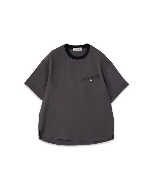 Dry Twill Button-Tab Pocket Short Sleeve Pullover