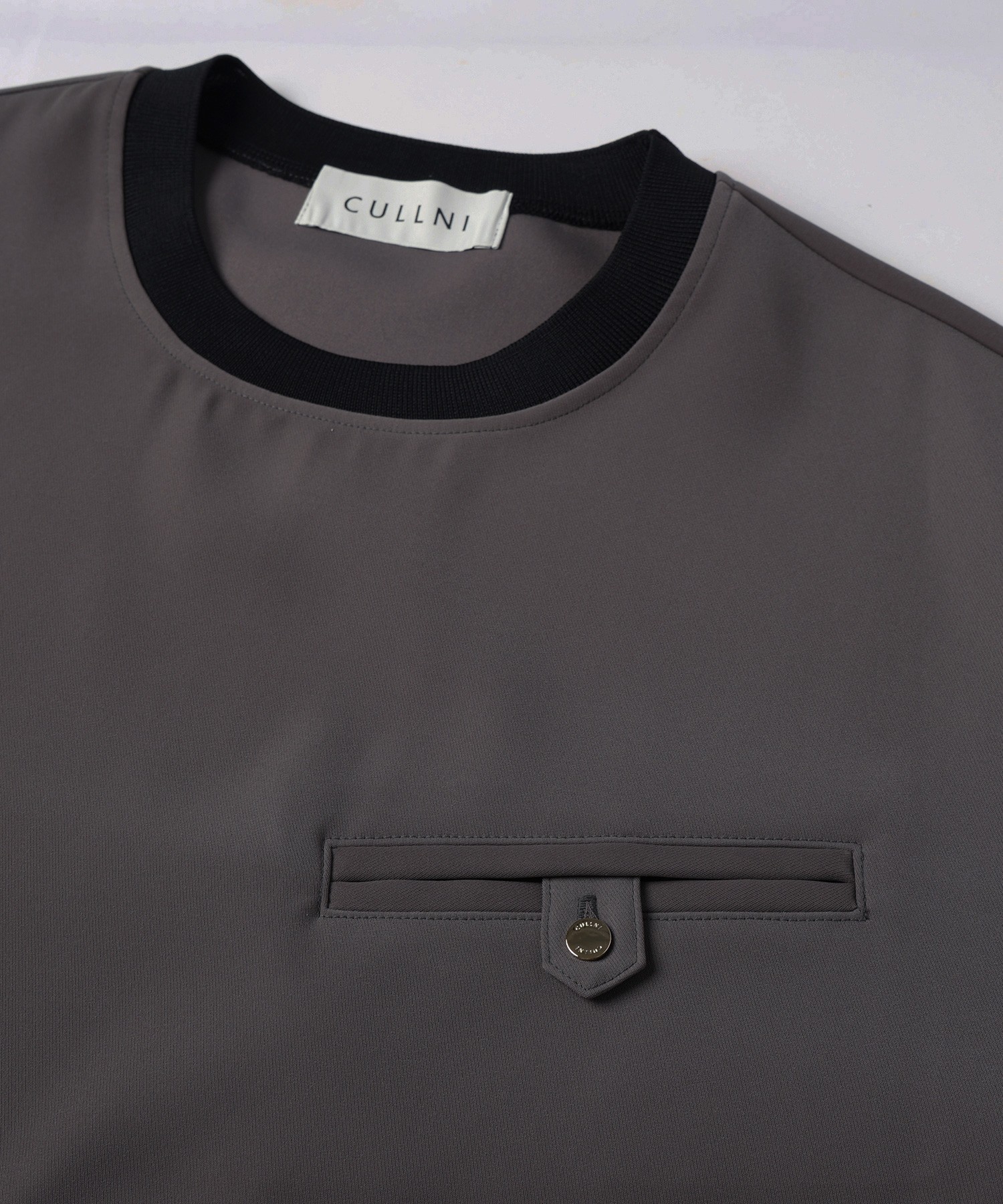 Dry Twill Button-Tab Pocket Short Sleeve Pullover