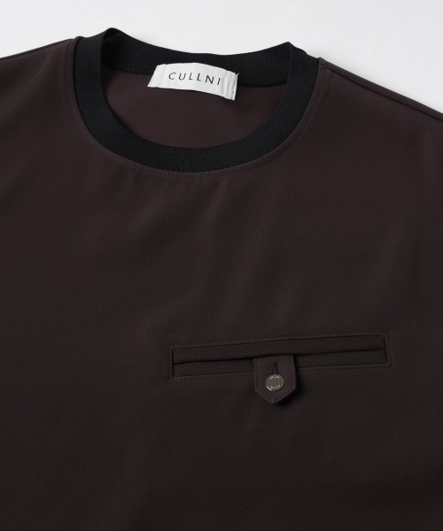 Dry Twill Button-Tab Pocket Short Sleeve Pullover