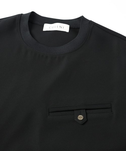 Dry Twill Button-Tab Pocket Short Sleeve Pullover