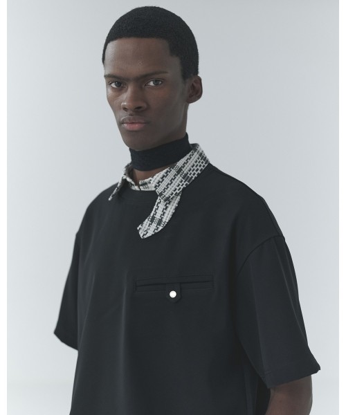 Dry Twill Button-Tab Pocket Short Sleeve Pullover