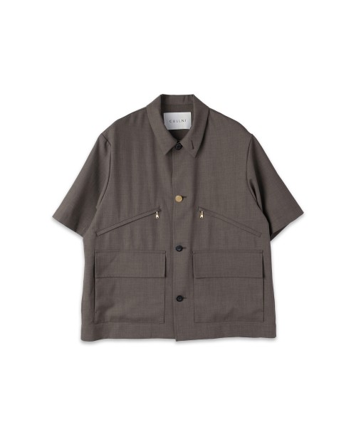 Dry Gabardine Double Pocket Short Sleeve Jacket