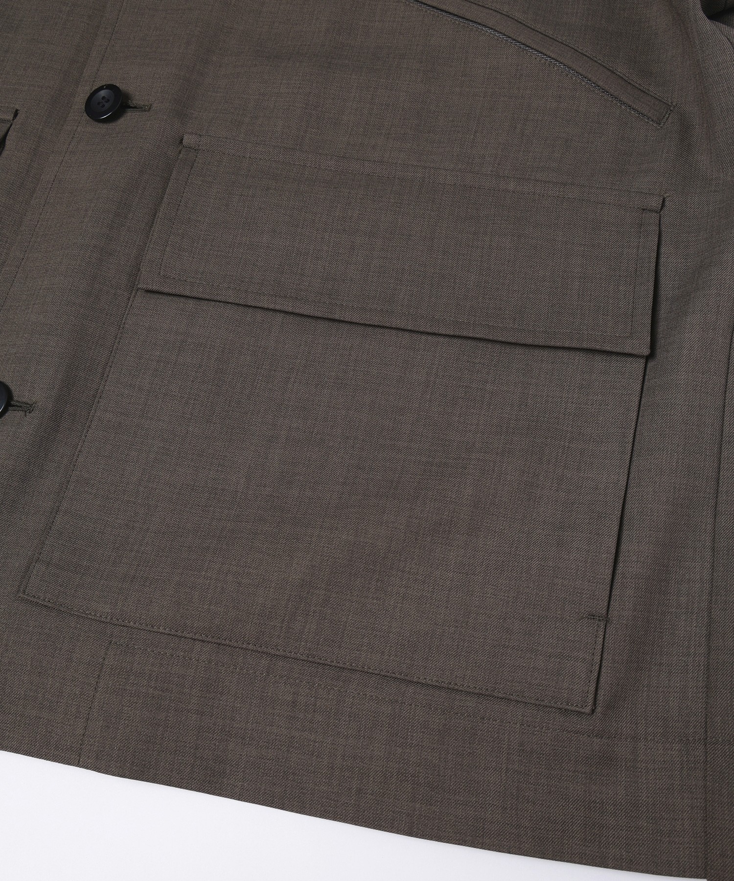 Dry Gabardine Double Pocket Short Sleeve Jacket