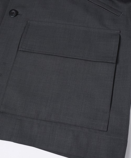 Dry Gabardine Double Pocket Short Sleeve Jacket