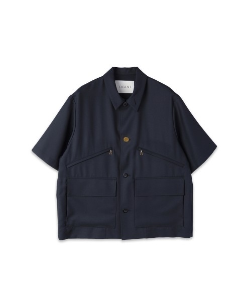 Dry Gabardine Double Pocket Short Sleeve Jacket