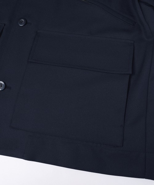 Dry Gabardine Double Pocket Short Sleeve Jacket