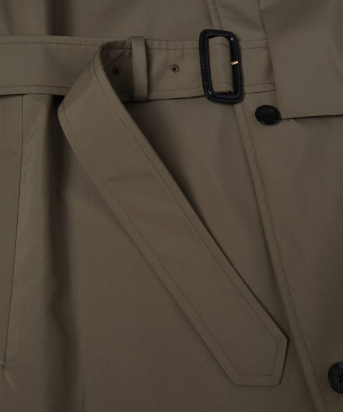 Three-Layer Taffeta Asymmetrical Layered Balmacaan Coat