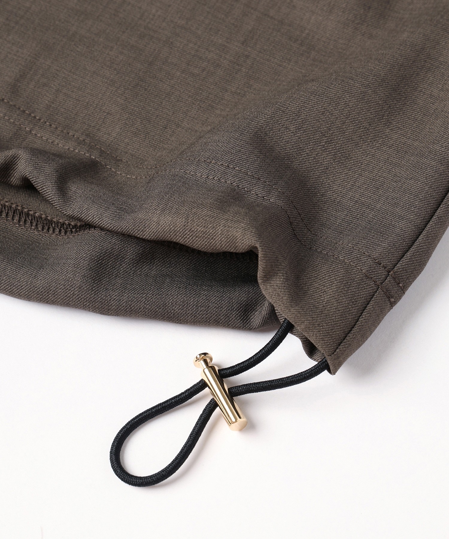 Dry Gabardine Layered collar Half Zip Shirt