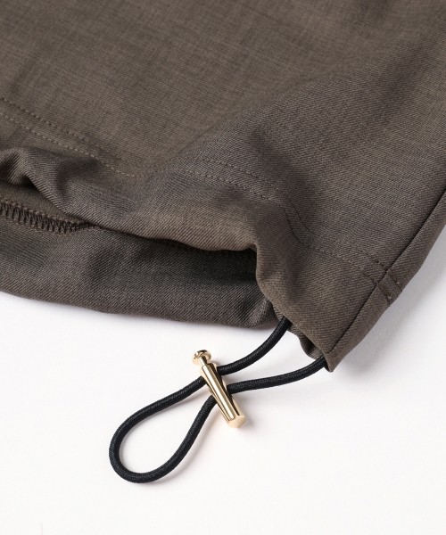 Dry Gabardine Layered collar Half Zip Shirt