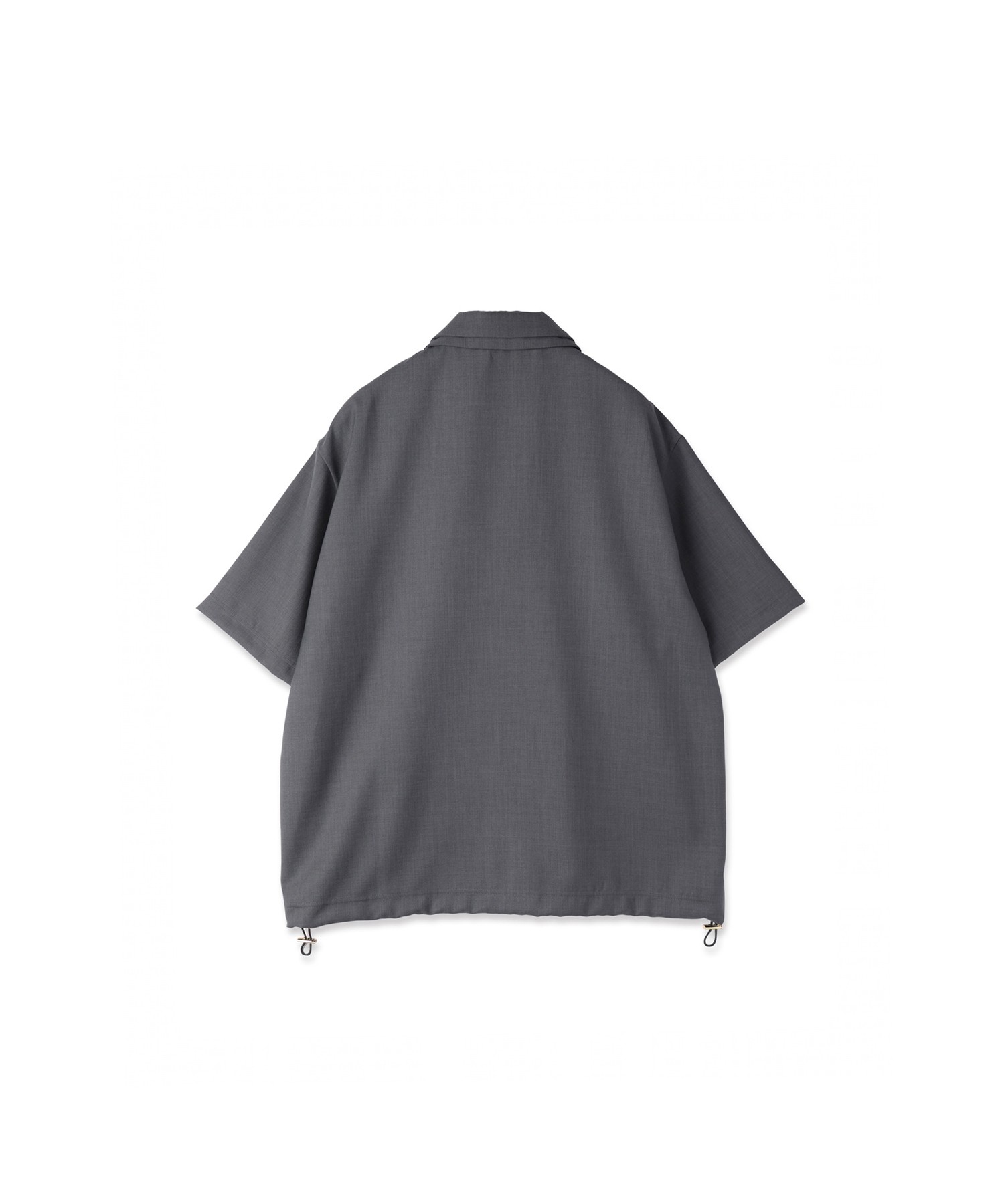 Dry Gabardine Layered collar Half Zip Shirt