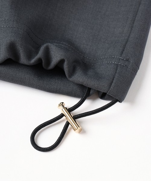 Dry Gabardine Layered collar Half Zip Shirt