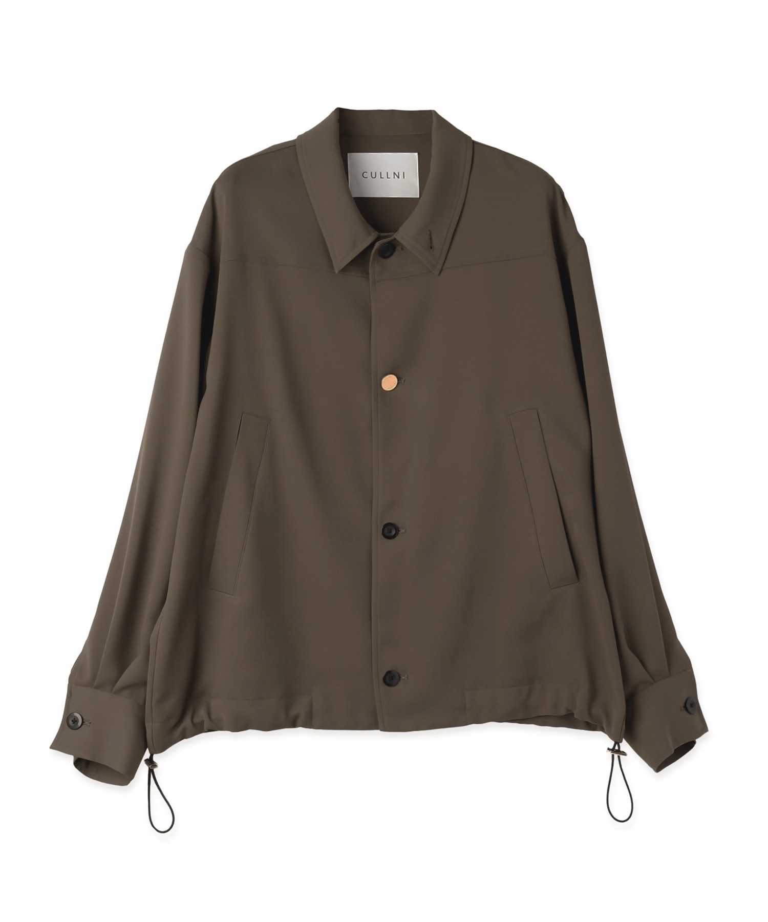 Dry Stretch Cloth Drawstring Shirt Jacket