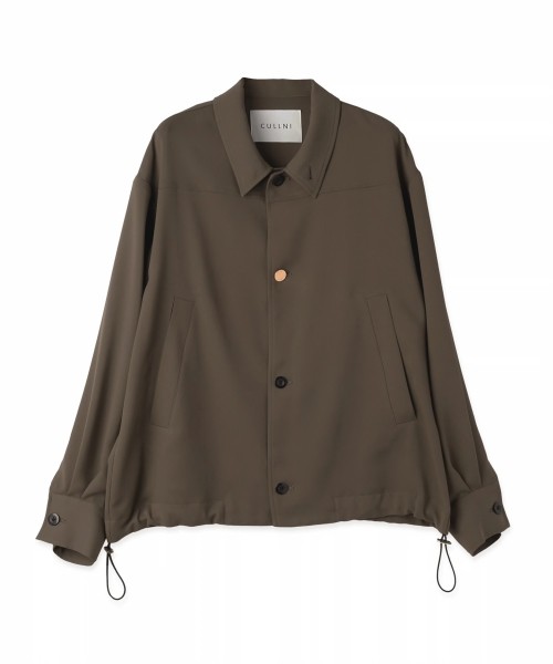 Dry Stretch Cloth Drawstring Shirt Jacket