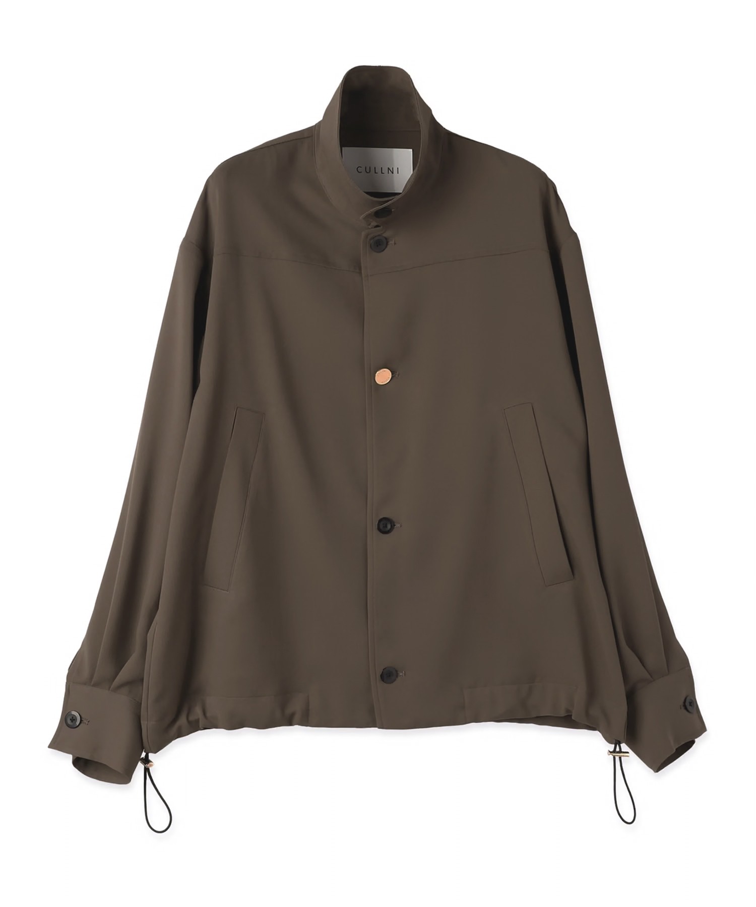 Dry Stretch Cloth Drawstring Shirt Jacket