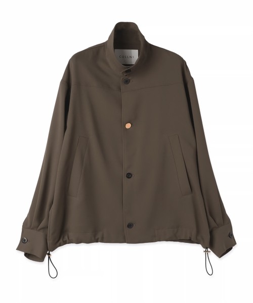 Dry Stretch Cloth Drawstring Shirt Jacket