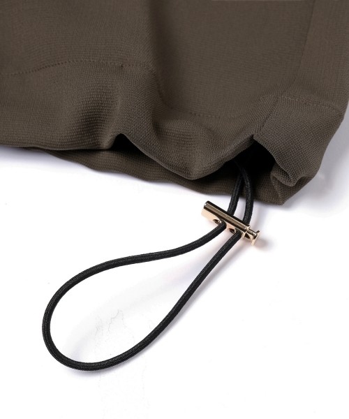 Dry Stretch Cloth Drawstring Shirt Jacket